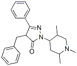 4-benzyl-5-phenyl-2-(1,2,5-trimethyl-4-piperidyl)-4H-pyrazol-3-one