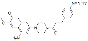 (E)-1-[4-(4-amino-6,7-dimethoxy-quinazolin-2-yl)piperazin-1-yl]-3-(4-a zidophenyl)prop-2-en-1-one