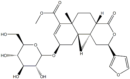 (2S)-2β-(3-Furyl)-1,4,4aα,5,6,6a,9,10,10aα,10b-decahydro-6aα,10bβ-dimethyl-4-oxo-9α-[(β-D-glucopyranosyl)oxy]-2H-naphtho[2,1-c]pyran-7-carboxylic acid methyl ester