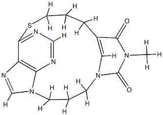 1,5-Pyrimidino-6,9-purinophane