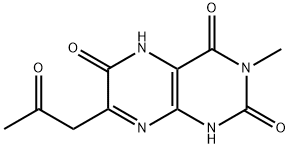 2,4,6(1H,3H,5H)-Pteridinetrione,  7-acetonyl-3-methyl-  (6CI)