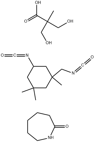 Propanoic acid, 3-hydroxy-2-(hydroxymethyl)-2-methyl-, polymer with hexahydro-2H-azepin-2-one and 5-isocyanato-1-(isocyanatomethyl)-1,3,3-trimethylcyclohexane