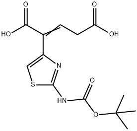 2-(2-叔丁氧羰基氨基噻唑-4-基)-2-戊烯二酸