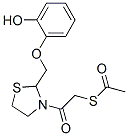 2-acetylsulfanyl-1-[2-[(2-hydroxyphenoxy)methyl]thiazolidin-3-yl]ethan one