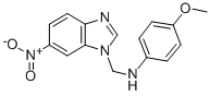 1H-Benzimidazole-1-methanamine, N-(4-methoxyphenyl)-6-nitro-