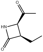 2-Azetidinone, 4-acetyl-3-ethyl-, (3R-cis)- (9CI)