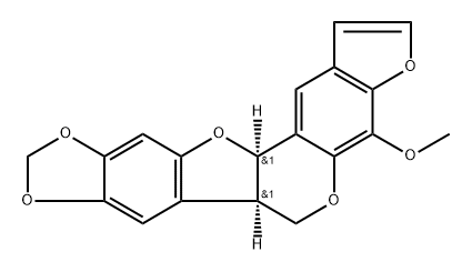 [6aR,12aR,(-)]-6aα,12aα-Dihydro-4-methoxy-6H-[1,3]dioxolo[5,6]benzofuro[3,2-c]furo[3,2-g][1]benzopyran