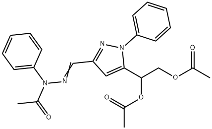 [[5-(1,2-Dihydroxyethyl)-1-phenylpyrazol-3-yl]methylene]phenylhydrazide diacetate acetic acid