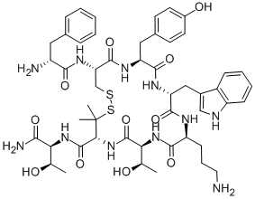 D-PHE-CYS-TYR-D-TRP-ORN-THR-PEN-THR-NH2