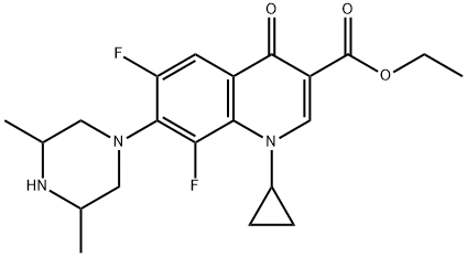 3-Quinolinecarboxylic acid, 1-cyclopropyl-7-(3,5-diMethyl-1-piperazinyl)-6,8-difluoro-1,4-dihydro-4-oxo-, ethyl ester