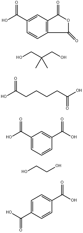 1,3-Benzenedicarboxylic acid, polymer with 1,4-benzenedicarboxylic acid, 1,3-dihydro-1,3-dioxo-5-isobenzofurancarboxylic acid, 2,2-dimethyl-1,3-propanediol, 1,2-ethanediol and hexanedioic acid