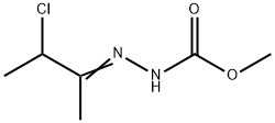 Hydrazinecarboxylic  acid,  2-(2-chloro-1-methylpropylidene)-,  methyl  ester