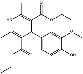diethyl 4-(4-hydroxy-3-methoxyphenyl)-2,6-dimethyl-1,4-dihydropyridine-3,5-dicarboxylate
