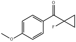 Methanone, (1-fluorocyclopropyl)(4-methoxyphenyl)- (9CI)