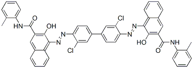 2-Naphthalenecarboxamide, 4,4'-[(3,3'-dichloro[1,1'- biphenyl]-4,4'-diyl)bis(azo)]bis[3-hydroxy-N-(2-methylphenyl )-