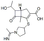 6-(1-hydroxyethyl)-2-(1-acetimidoylpyrrolidin-3-ylthio)-1-methyl-1-carbapen-2-em-3-carboxylic acid