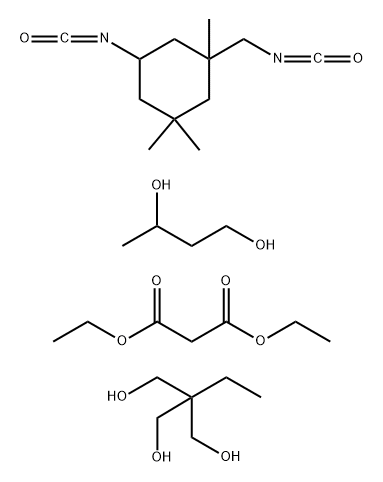 1,3-Butanediol, polymer with 2-ethyl-2-(hydroxymethyl)-1,3-propanediol and 5-isocyanato-1-(isocyanatomethyl) -1,3,3-trimethylcyclohexane, di-Et malonate-blocked