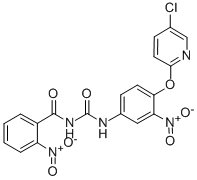 Benzamide, N-(((4-((5-chloro-2-pyridinyl)oxy)-3-nitrophenyl)amino)carb onyl)-2-nitro-