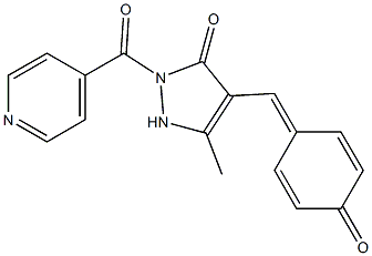 N(1)-isonicotinoyl-3-methyl-4-(4-hydroxybenzilidene)-2-pyrazolin-5-one