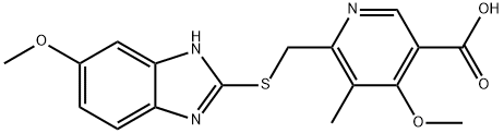 4-Methoxy-6-{[(5-methoxy-1H-benzimidazol-2-yl)thio]methyl}-5-methyl-3-pyridinecarboxylic acid