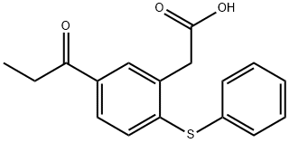 2-苯硫基-5-丙酰基苯基乙酸