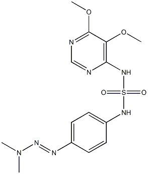 4-(4-(3,3-dimethyl-1-triazene)-phenylsulfamide)-5,6-dimethoxypyrimidine
