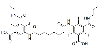 3-[7-[[3-carboxy-2,4,6-triiodo-5-(propylcarbamoyl)phenyl]carbamoyl]heptanoylamino]-2,4,6-triiodo-5-(propylcarbamoyl)benzoic acid