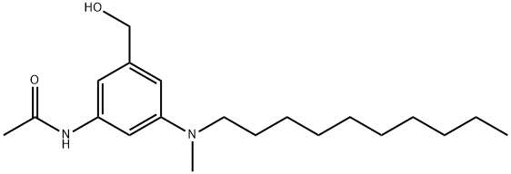 3-(N-乙酰胺基)-5-(N-癸基-N-甲胺基)苄醇