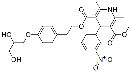 2-[4-(2,3-dihydroxypropoxy)phenyl]ethyl methyl 2,6-dimethyl-4-(3-nitro phenyl)-1,4-dihydropyridine-3,5-dicarboxylate