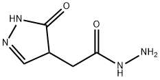 2-Pyrazoline-4-acetic  acid,  5-oxo-,  hydrazide  (6CI)
