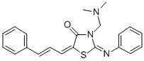 3-((Dimethylamino)methyl)-5-cinnamylidene-2-(phenylimino)-4-thiazolidi none