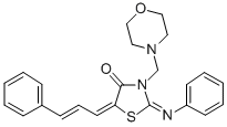 3-(Morpholinomethyl)-2-(phenylimino)-5-cinnamylidene-4-thiazolidinone