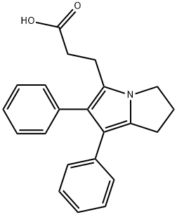 3-(6,7-diphenyl-2,3-dihydro-1H-pyrrolizin-5-yl)propionic acid