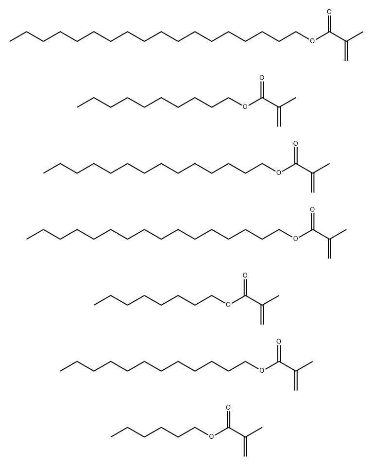 2-Propenoic acid, 2-methyl-, decyl ester, polymer with dodecyl 2-methyl-2-propenoate, hexadecyl 2-methyl-2-propenoate, hexyl 2-methyl-2-propenoate, octadecyl 2-methyl-2-propenoate, octyl 2-methyl-2-propenoate and tetradecyl 2-methyl-2-propenoate