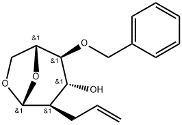 .beta.-D-Glucopyranose, 1,6-anhydro-2-deoxy-4-O-(phenylmethyl)-2-(2-propenyl)-