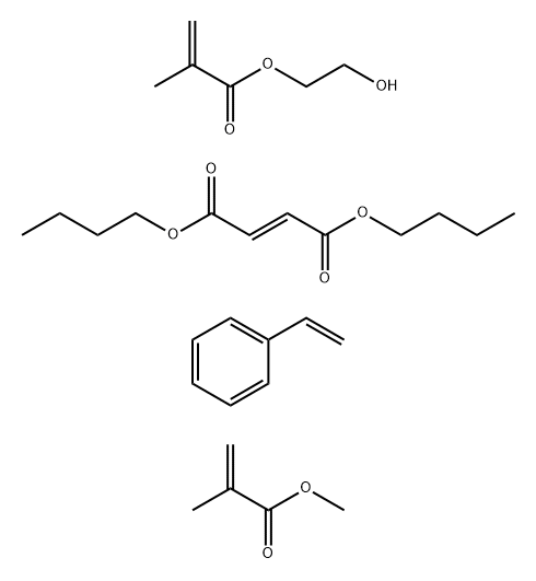 2-Butenedioic acid (2E)-, dibutyl ester, polymer with ethenylbenzene, 2-hydroxyethyl 2-methyl-2-propenoate and methyl 2-methyl-2-propenoate