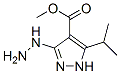 1H-Pyrazole-4-carboxylicacid,3-hydrazino-5-(1-methylethyl)-,methylester