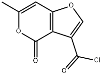 4H-Furo[3,2-c]pyran-3-carbonyl chloride, 6-methyl-4-oxo- (9CI)