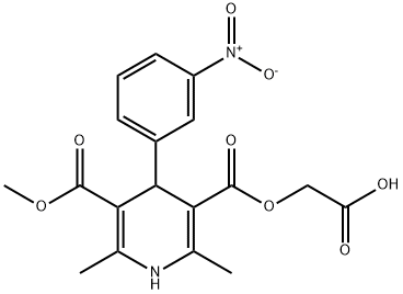 3,5-Pyridinedicarboxylic acid, 1,4-dihydro-2,6-dimethyl-4-(3-nitrophen yl)-, carboxymethyl methyl ester