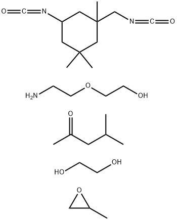 2-Pentanone, 4-methyl-, reaction products with 2-(2-aminoethoxy)ethanol-ethylene glycol-5-isocyanato-1-(isocyanatomethyl)-1,3,3-trimethylcyclohexane-propylene oxide polymer