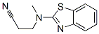 Propanenitrile, 3-(2-benzothiazolylmethylamino)- (9CI)