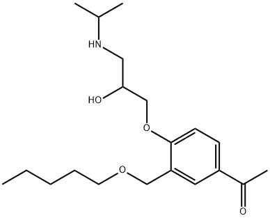 1-(4-(2-Hydroxy-3-((1-methylethyl)amino)propoxy)-3-(pentyloxymethyl)ph enyl)ethanone
