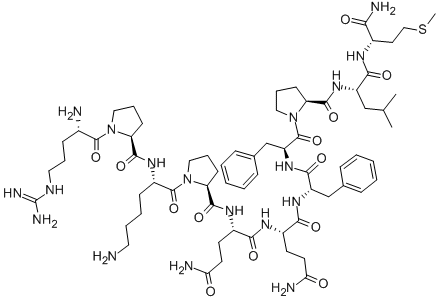 ARG-PRO-LYS-PRO-GLN-GLN-PHE-PHE-PRO-LEU-MET- NH2
