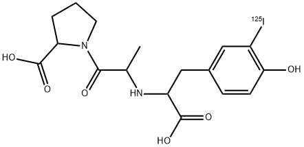 N-(1(S)-carboxy-(4-hydroxy-3-iodophenyl)ethyl)-alanylproline