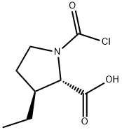 L-Proline, 1-(chlorocarbonyl)-3-ethyl-, trans- (9CI)