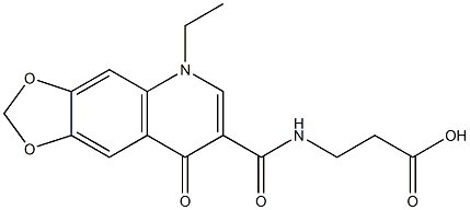 b-Alanine,N-[(5-ethyl-5,8-dihydro-8-oxo-1,3-dioxolo[4,5-g]quinolin-7-yl)carbonyl]-