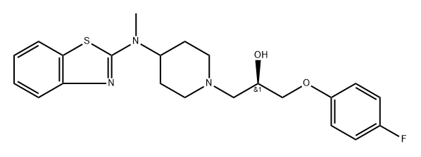 (R)-4-[(Benzothiazol-2-yl)methylamino]-α-[(4-fluorophenoxy)methyl]-1-piperidineethanol