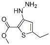 2-Thiophenecarboxylicacid,5-ethyl-3-hydrazino-,methylester(9CI)