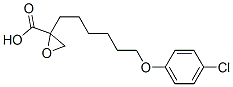 2-(6-(4-chlorophenoxy)hexyl)oxirane-2-carboxylic acid