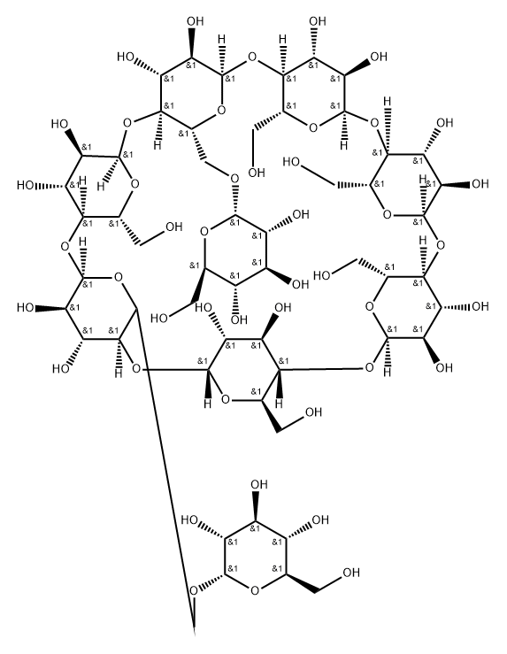 6(1),6(3)-di-O-(alpha-glucopyranosyl)cyclomaltoheptaose